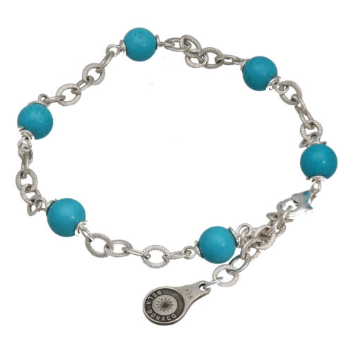 Armband Wrap Wire B6 – Hubei Turquoise – Sterling Zilver