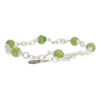 Armband Wrap Wire B6 Canadese Jade Sterling Zilver-1