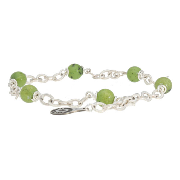 Armband Wrap Wire B6 – Canadese Jade – Sterling Zilver