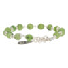 Armband Wrap Wire B6 Canadese Jade Sterling Zilver 2-1