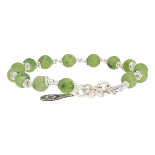 Armband Wrap Wire B6 – Canadese Jade – Sterling Zilver