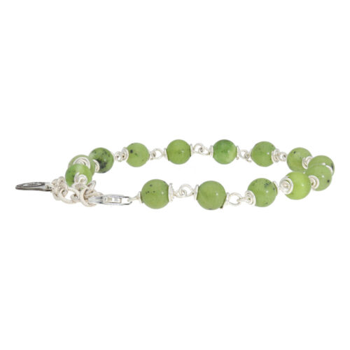 Armband Wrap Wire B6 – Canadese Jade – Sterling Zilver