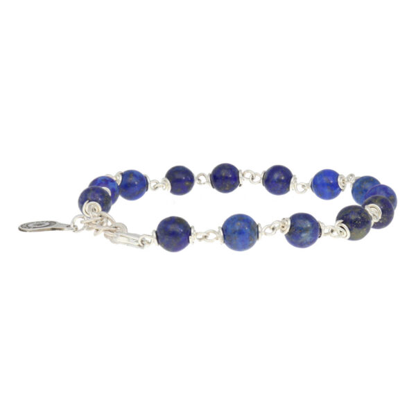 Armband Wrap Wire B6 – Lapis Lazuli – Sterling Zilver