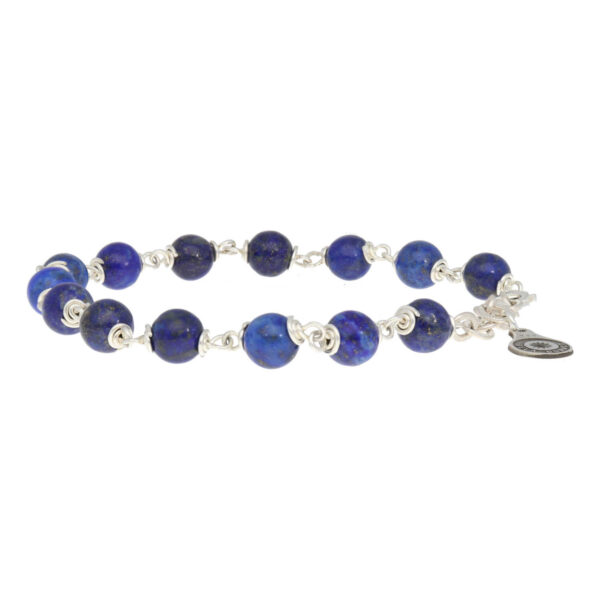 Armband Wrap Wire B6 – Lapis Lazuli – Sterling Zilver