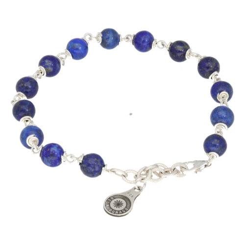 Armband Wrap Wire B6 – Lapis Lazuli – Sterling Zilver