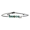 Enkelbandje Bohemian Green - Afrikaanse Turquoise - Leer-1