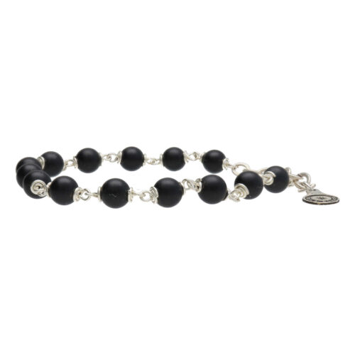 Armband Wrap Wire B6 – mat Onyx – Sterling Zilver
