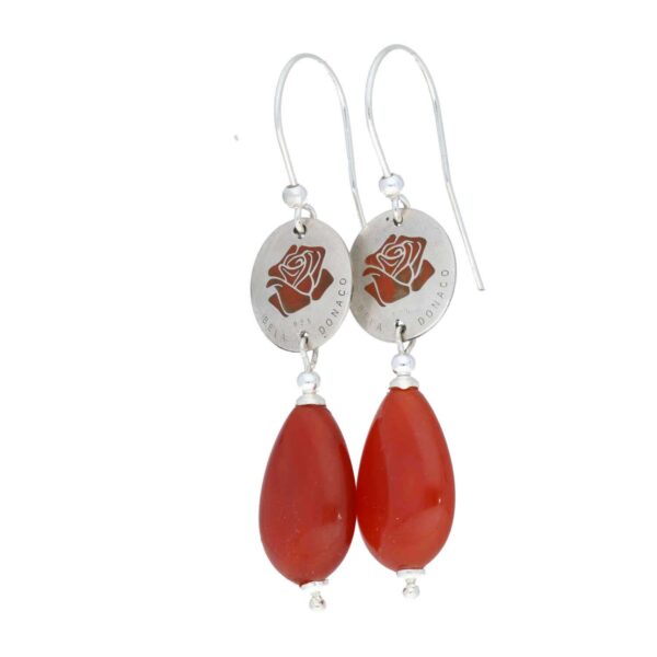 Oorbellen Limited Edition – Carneool – Sterling Zilver – Resin