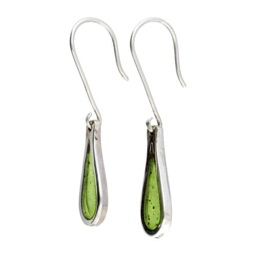 Oorbellen Resin art collection – Sterling Zilver – Lime green