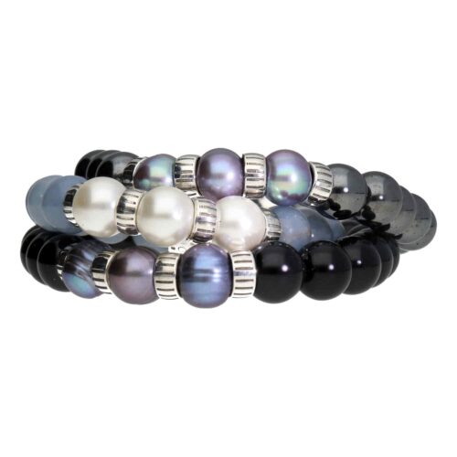 Armband Luxury B10 – Angeliet – Witte Shell Parels – Sterling Zilver