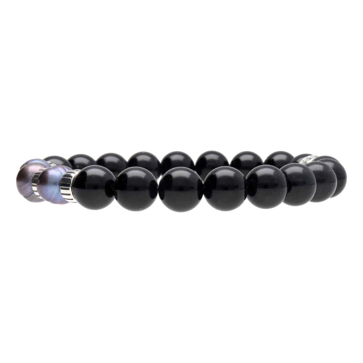 Armband Luxury B10 - Onix - Zwarte Parels - Sterling Zilver-17