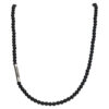 Ketting Classic B5 - Zwarte Onyx kralen - Sterling Zilver-4