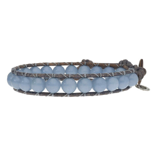 Armband Classic B8 – Angeliet – Blauw-bruin vintage Leder