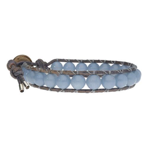 Armband Classic B8 – Angeliet – Blauw-bruin vintage Leder