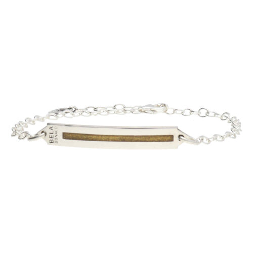 Armbandje Art Deco / Resin Art W5 – Goud – Sterling Zilver