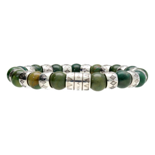 Armband Luxury Supreme B10 – Afrikaanse Jade – Geoxideerd Sterling Zilver