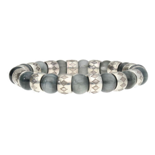 Armband Luxury – Supreme B10 – Hawk’s Eye – Geoxideerd Sterling Zilver