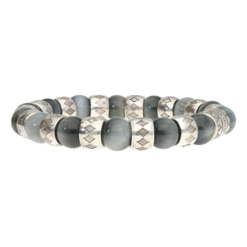 Armband Luxury – Supreme B10 – Hawk’s Eye – Geoxideerd Sterling Zilver