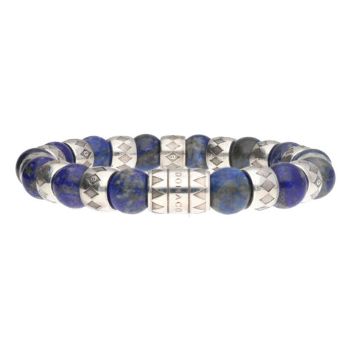 Armband Luxury Supreme B10 – Lapis Lazuli – Geoxideerd Sterling Zilver