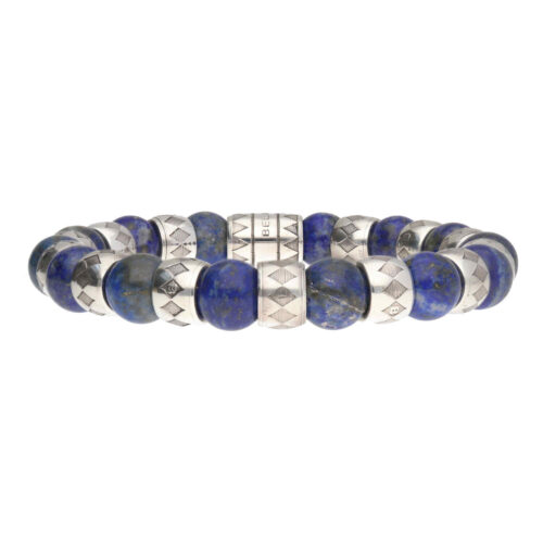 Armband Luxury Supreme B10 – Lapis Lazuli – Geoxideerd Sterling Zilver