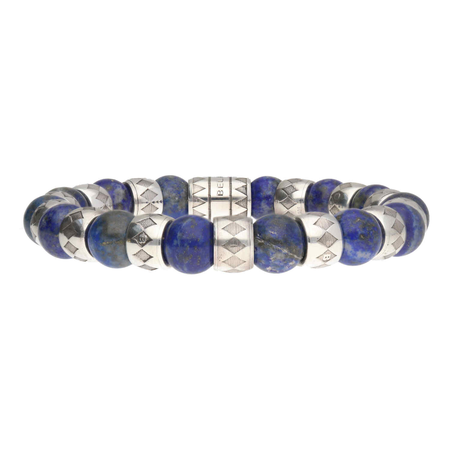 Armband Luxury - Supreme B10 - Lapis Lazuli - Geoxideerd Sterling Zilver-3