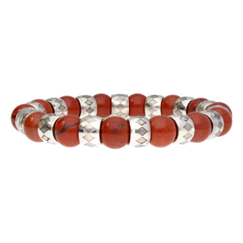 Armband Luxury – Supreme B10 – Redstone Jaspis – Geoxideerd Sterling Zilver