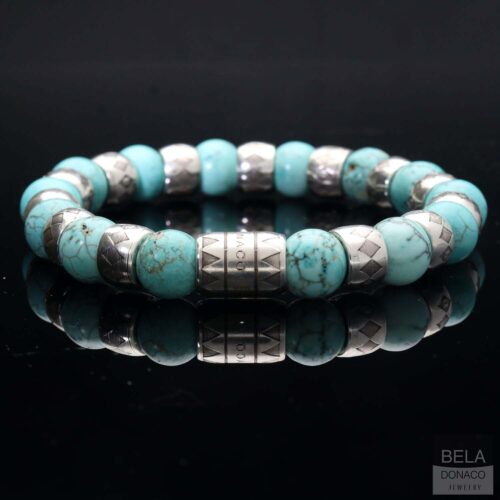 Armband Luxury – Supreme B10 – Turquoise – Geoxideerd Sterling Zilver