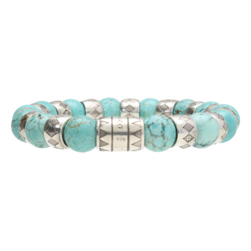 Armband Luxury – Supreme B10 – Turquoise – Geoxideerd Sterling Zilver