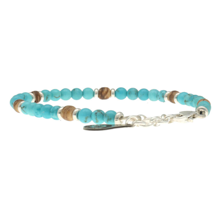 Armband Bohemian B4 - Turquoise - Sterling Zilver