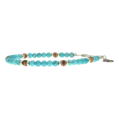 Armband Bohemian B4 – Turquoise – Sterling Zilver