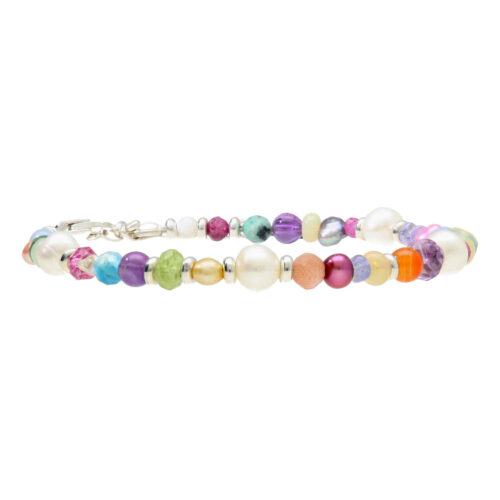 Armband Supreme – Multi Color – Multi gemstone – Sterling Zilver
