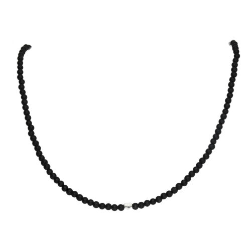 Ketting Classic B3 – Onyx – Sterling Zilver – Valentijn