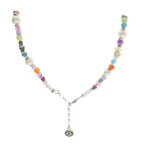 Ketting Supreme – Multi Color – Multi gemstone – Sterling Zilver