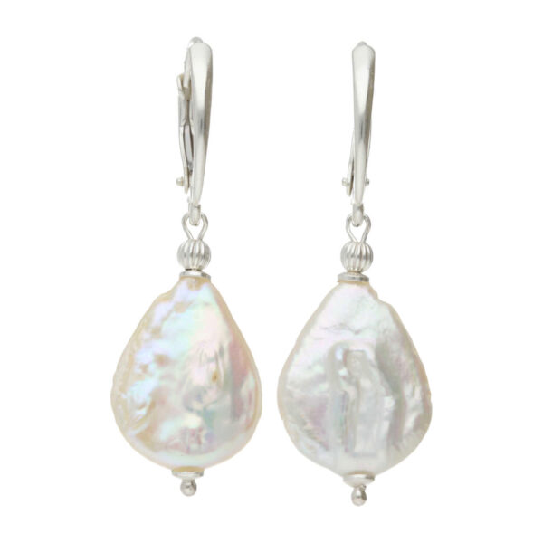 Oorbellen Parel B15 - Sterling Zilver - Keshi Parels
