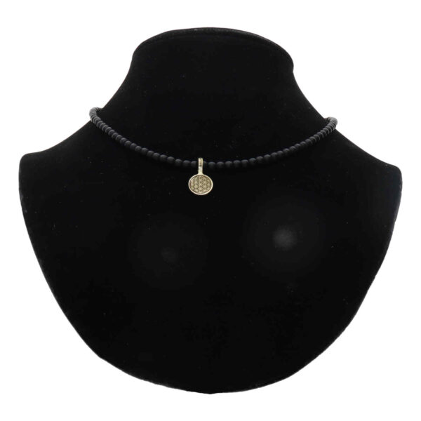 Ketting Bohemian B4 - Onyx - Messing