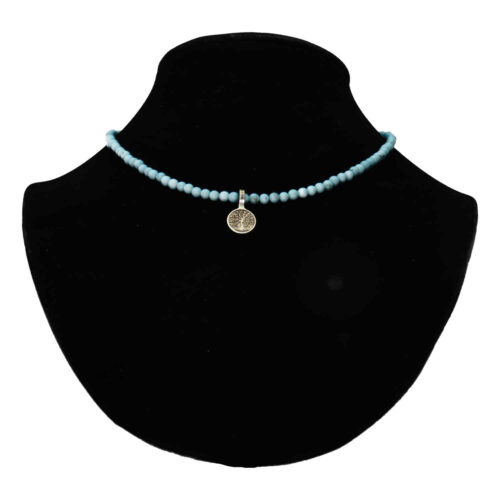 Ketting Bohemian B4 – Turquoise – Messing
