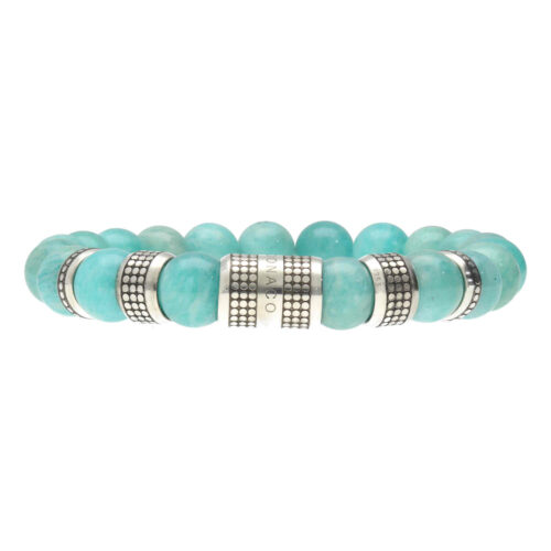 Armband Luxury B10 – Amazoniet – Sterling Zilver