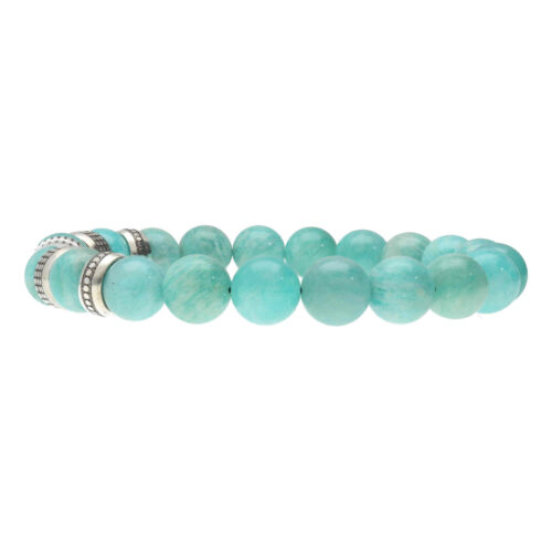 Armband Luxury B10 – Amazoniet – Sterling Zilver