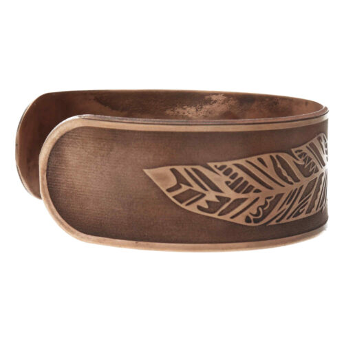 Armband Native Art – Donker Blauw  – Brons – Resin Art