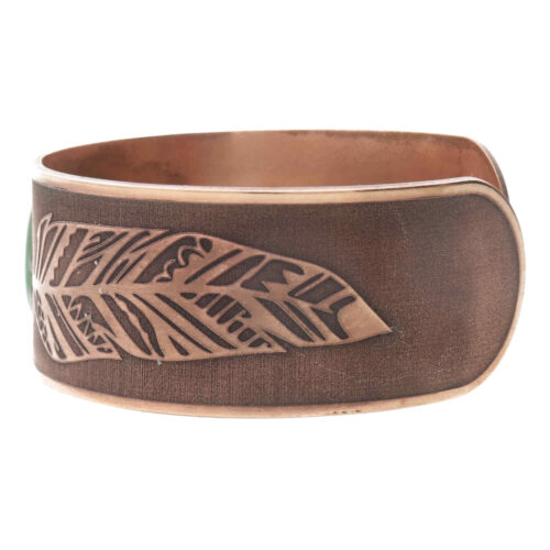 Armband Native Art – Groen  – Brons – Resin Art