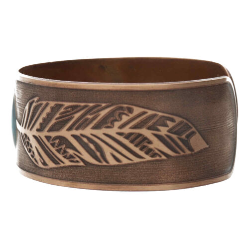 Armband Native Art – Turquoise  – Brons – Resin Art