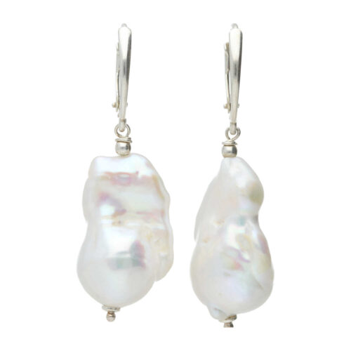 Oorbellen Parel B13 – Sterling Zilver – Keshi Parels