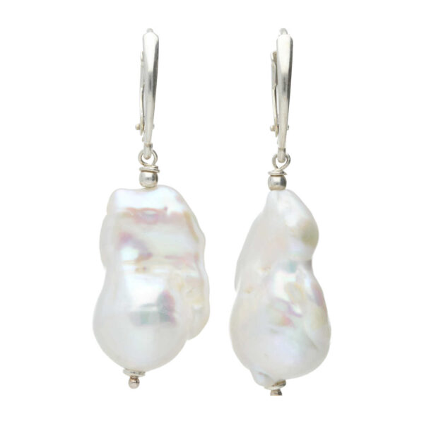 Oorbellen Parel B13 - Sterling Zilver - Keshi Parels