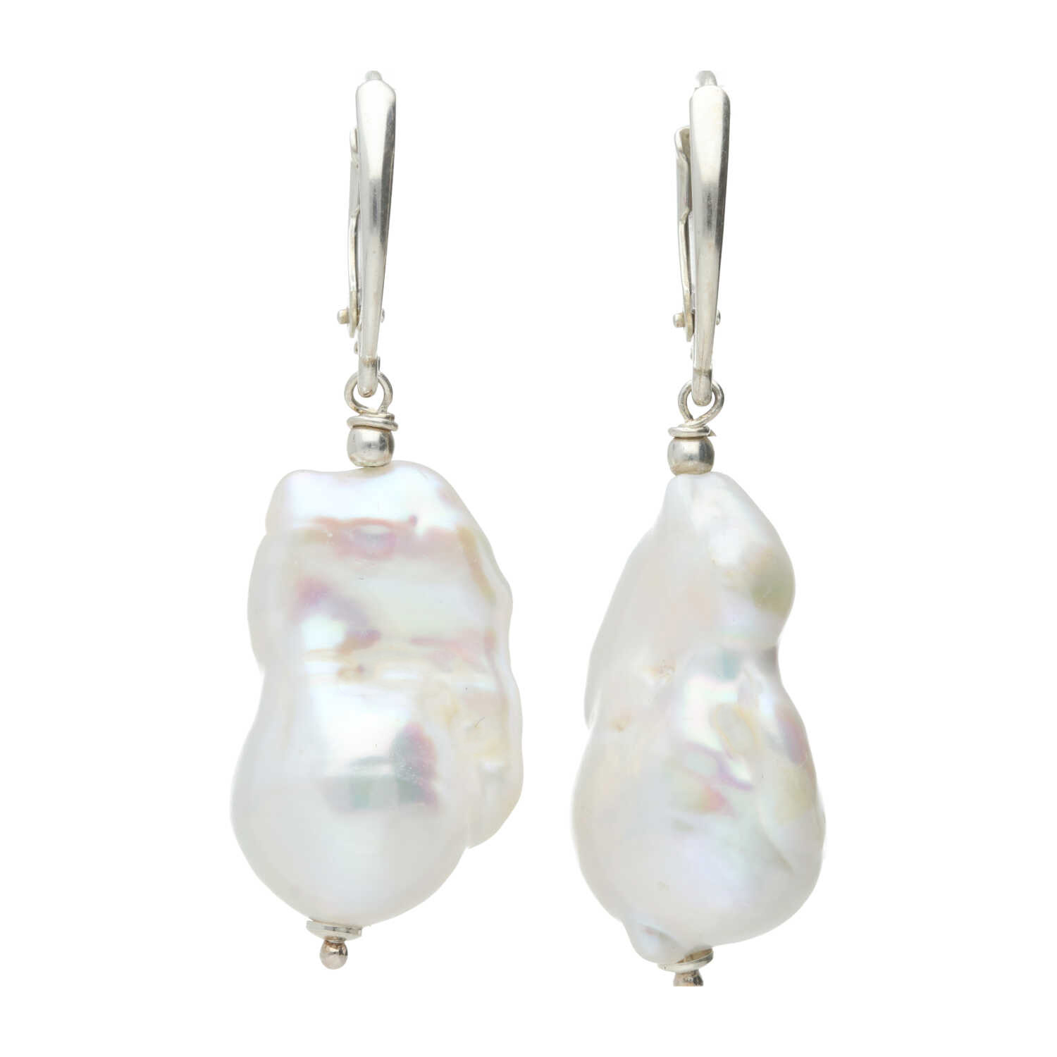 Oorbellen Parel B13 - Sterling Zilver - Keshi Parels