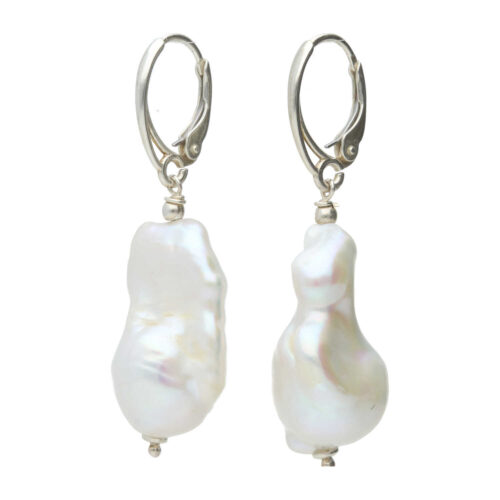 Oorbellen Parel B13 – Sterling Zilver – Keshi Parels