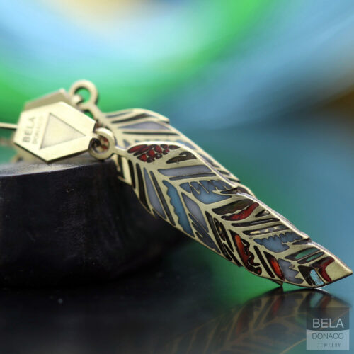 Oorbellen Native Art – Unicas – Messing – Resin Art