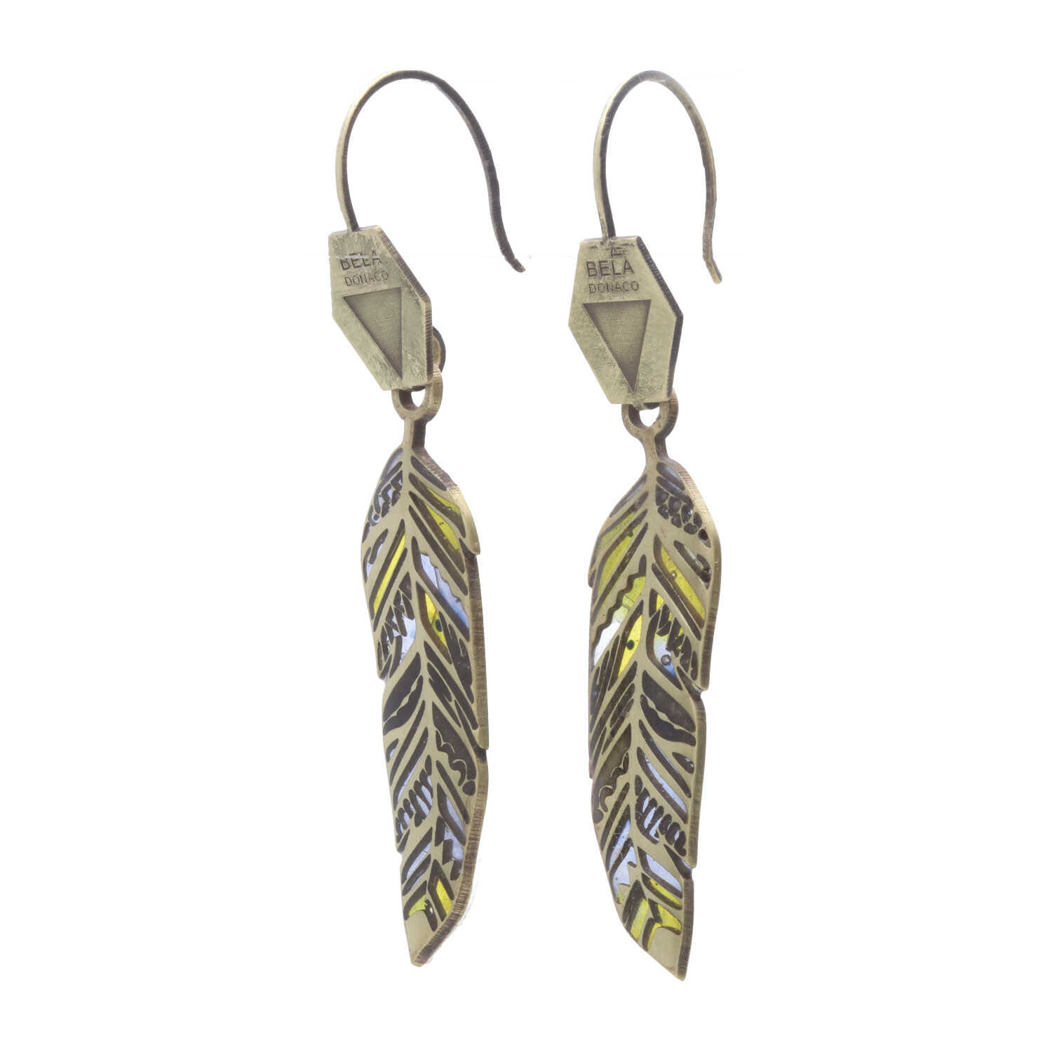 Oorbellen Native Art - Unicas - Messing - Resin