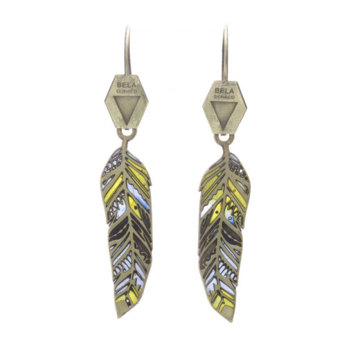 Oorbellen Native Art – Unicas – Messing – Resin Art