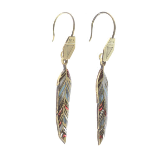 Oorbellen Native Art – Unicas – Messing – Resin Art