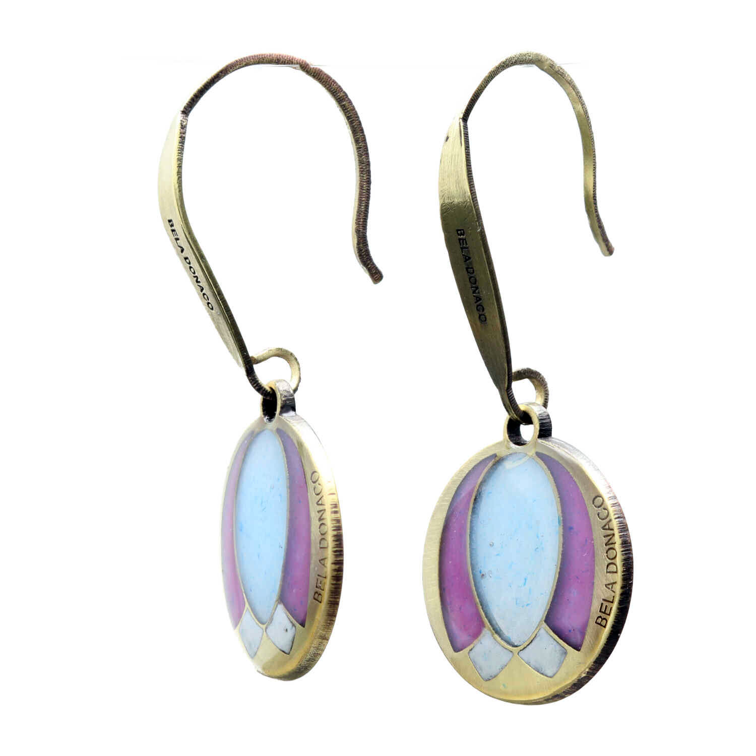 Oorbellen Art Deco - Resin Art - Tulp